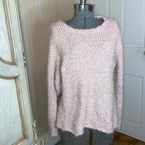 Fuzzy light pink sweater